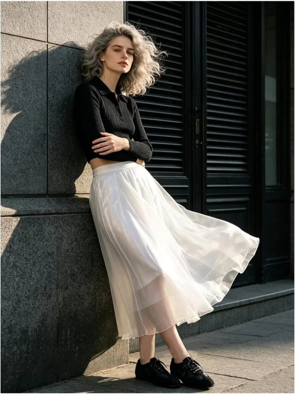 Women's Black Satin Lace Up Lightweight Slim Comfort Ballerina Flat Sneakers